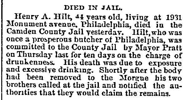 Philadelphia Inquirer, March 24, 1890 — Mayor Pratt news item