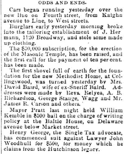 Odds and Ends - Philadelphia Inquirer, June 19, 1891