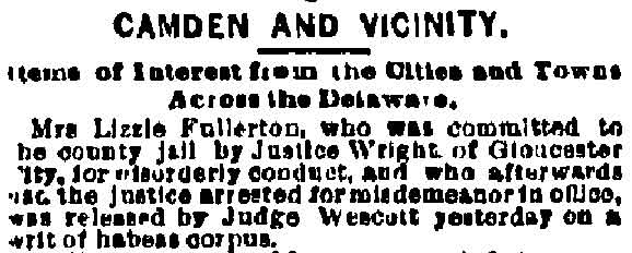 Philadelphia Inquirer, March 20, 1886