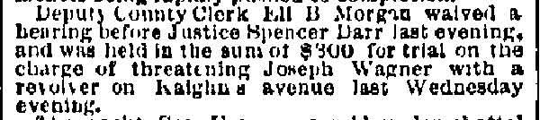 Philadelphia Inquirer clipping dated September 18, 1884, reporting on the Camden perjury case involving Joseph Wagner