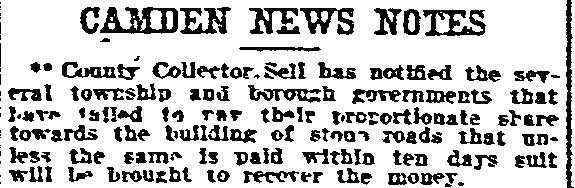 Philadelphia Inquirer, January 27, 1907