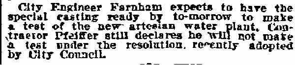 Philadelphia Inquirer, November 23, 1898 — Artesian Water Test