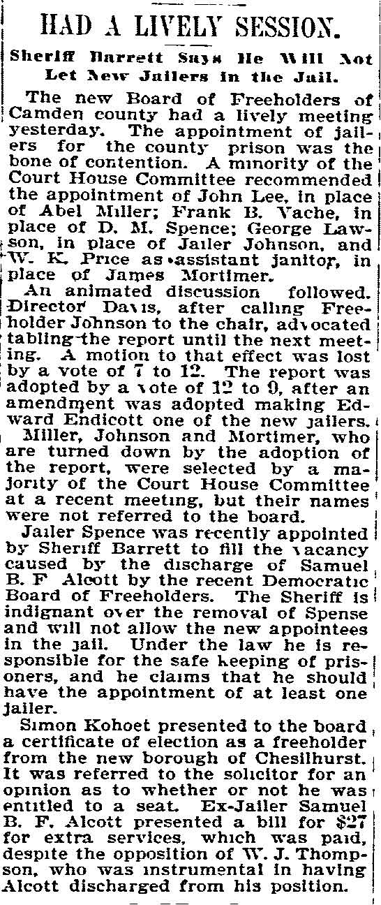 Philadelphia Inquirer, December 13, 1894