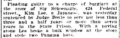 Philadelphia Inquirer, June 27, 1914