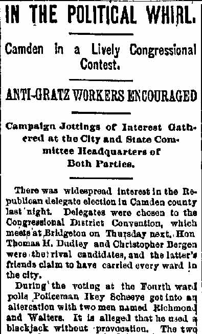 In the Political Whirl - Philadelphia Inquirer, September 4, 1888