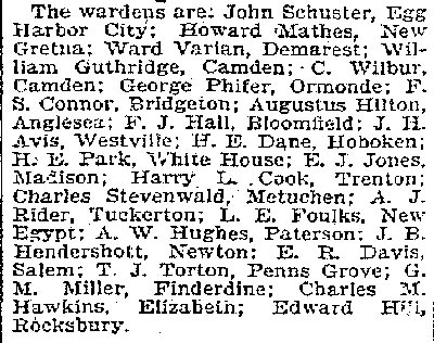 Trenton Evening Times January 16, 1905 — Fish and Game Men Will Banquet Here, page 2