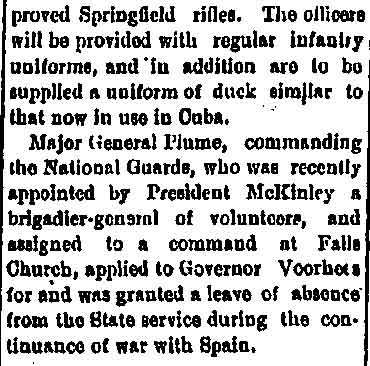 Bridgeton Evening News, July 15, 1898, In Camp at Sea Girt, page 4
