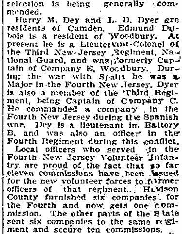 Jersey Journal, August 25, 1899, Will Go to Manila, page 4