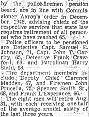 4 Cops, 4 Firemen, Widow of One Win City Pensions — continued