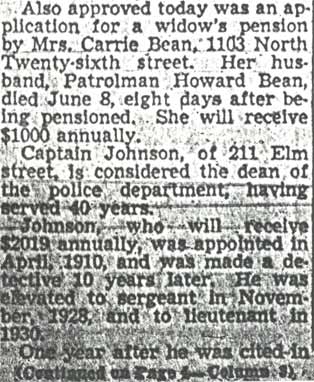 4 Cops, 4 Firemen, Widow of One Win City Pensions — continued