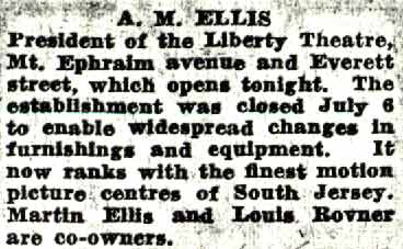 A.M. Ellis Liberty Theater reopening announcement