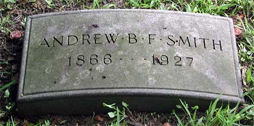 Andrew B.F. Smith family plot at Harleigh Cemetery