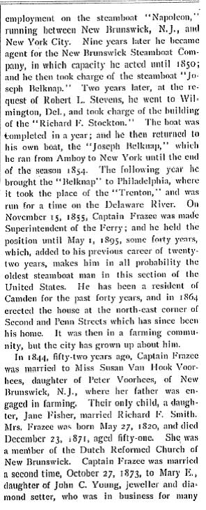 Andrew Blair Frazee biographical sketch, page 2