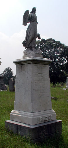 Evergreen Cemetery, grave of Andrew Blair Frazee, August 22, 2003