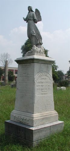 Evergreen Cemetery, grave of Andrew Blair Frazee, view 3