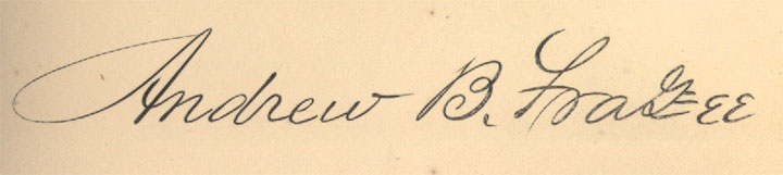 Andrew Blair Frazee signature