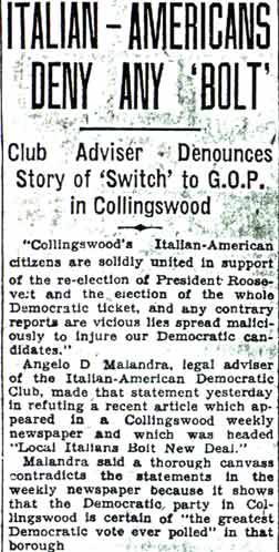 Democrat Leaders Meet, October 16, 1936, page 1