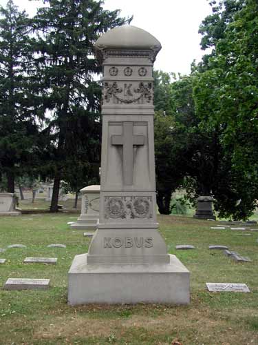 Anthony Kobus gravestone at Harleigh Cemetery
