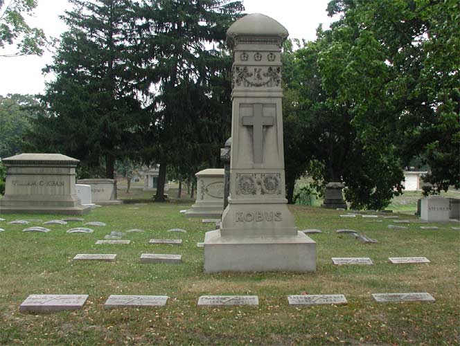 Kobus family plot at Harleigh Cemetery