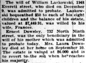Man Killed By Auto Leaves $900 Estate – Camden Courier-Post, January 9, 1928