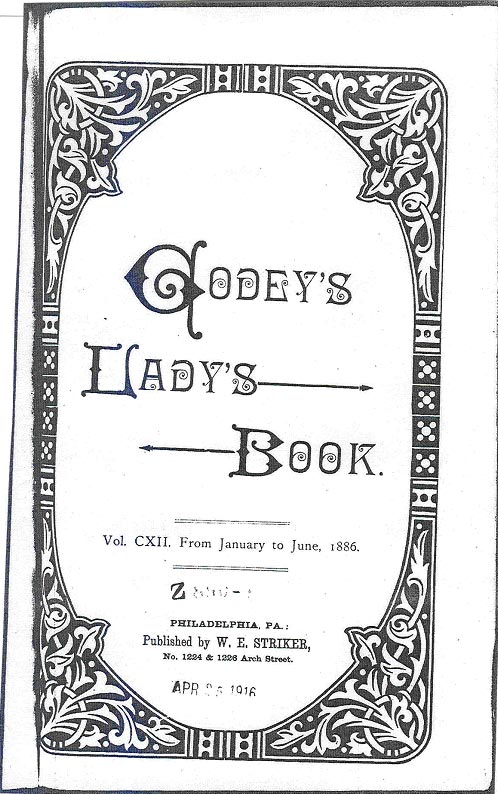 Arthur Truscott architectural drawing published in Godey's Lady's Book, 1886