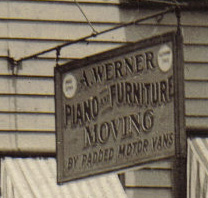 A. Werner Piano and Furniture Moving sign