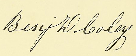 Benjamin D. Coley signature