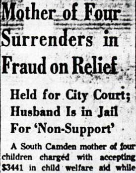 Camden Courier-Post, December 28, 1953, clipping part 1