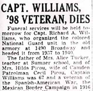 Obituary notice for Captain Richard Williams, part 1
