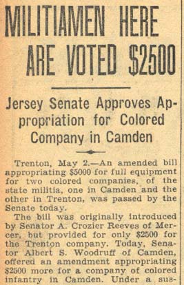 Newspaper clipping about National Guard unit formation, part 1