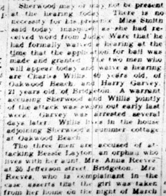 Newspaper article April 1928, part 2