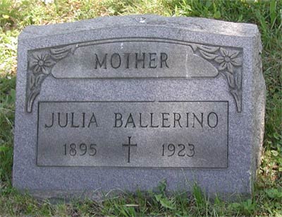 Another view of Graziosa gravestone