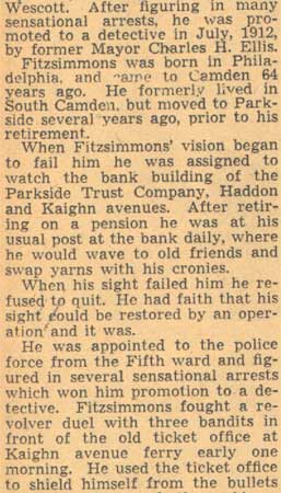 Camden Courier-Post, June 9, 1938, obituary continued