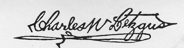 Signature of Charles Washington Letzgus