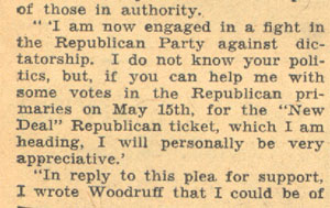 Newspaper clipping from Camden Courier-Post, May 16, 1934, page 3