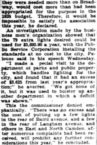 Camden Courier-Post, January 27, 1928 — clipping 2