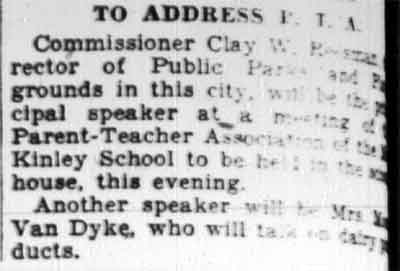 William McKinley School, Camden Courier-Post, February 21, 1928