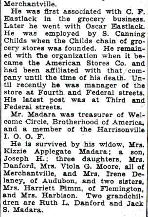 Obituary for Clement Madara, part 2