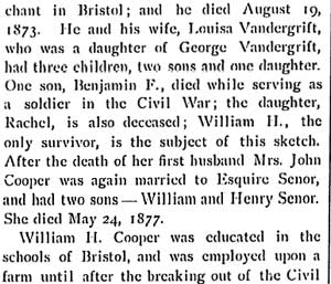 Colonel William H. Cooper biographical review, 1897 — page 2