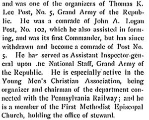 Colonel William H. Cooper biographical review, 1897 — page 6