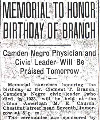 Camden Courier-Post January 20, 1938, page 1