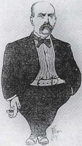 1904 cartoon depicting David Baird Sr.
