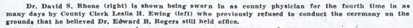 Dr. David S. Rhone newspaper clipping continued