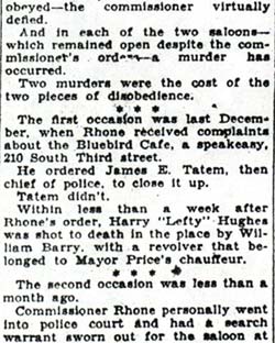 Dr. David S. Rhone newspaper clipping continued