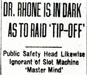 Dr. David S. Rhone newspaper clipping, September 20, 1928