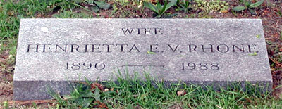 Rhone family plot at Harleigh Cemetery, Camden NJ