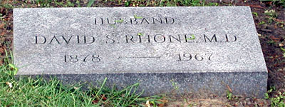 Rhone family plot at Harleigh Cemetery, Camden NJ