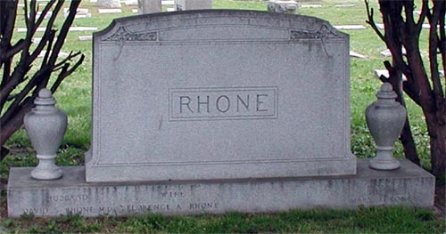Rhone family plot at Harleigh Cemetery, Camden NJ