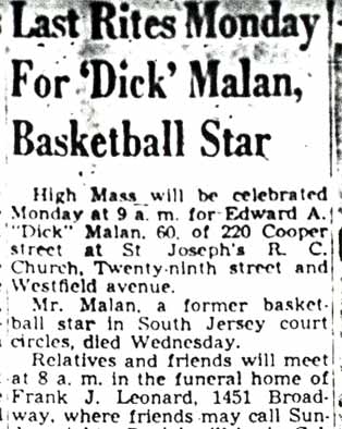 Obituary for Dick Malan, part 1
