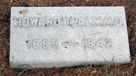Palm Family gravestone detail